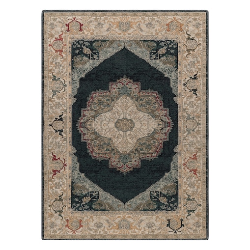 Dywan wełniany POLONIA Palazzo rozeta granat 235x350 cm