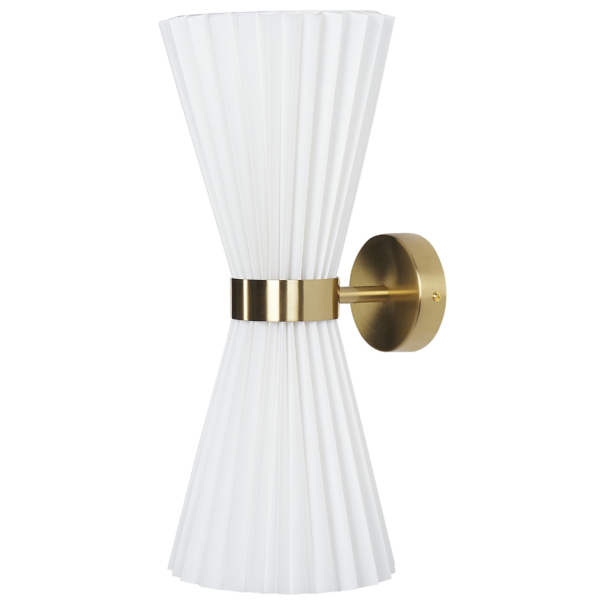 Zestaw 2 lamp ściennych TELANG Bawełna Biały