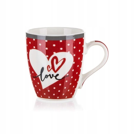 KUBEK CERAMIKA LOVE 2 x 240 ml na kawę herbatę prezent walentynki