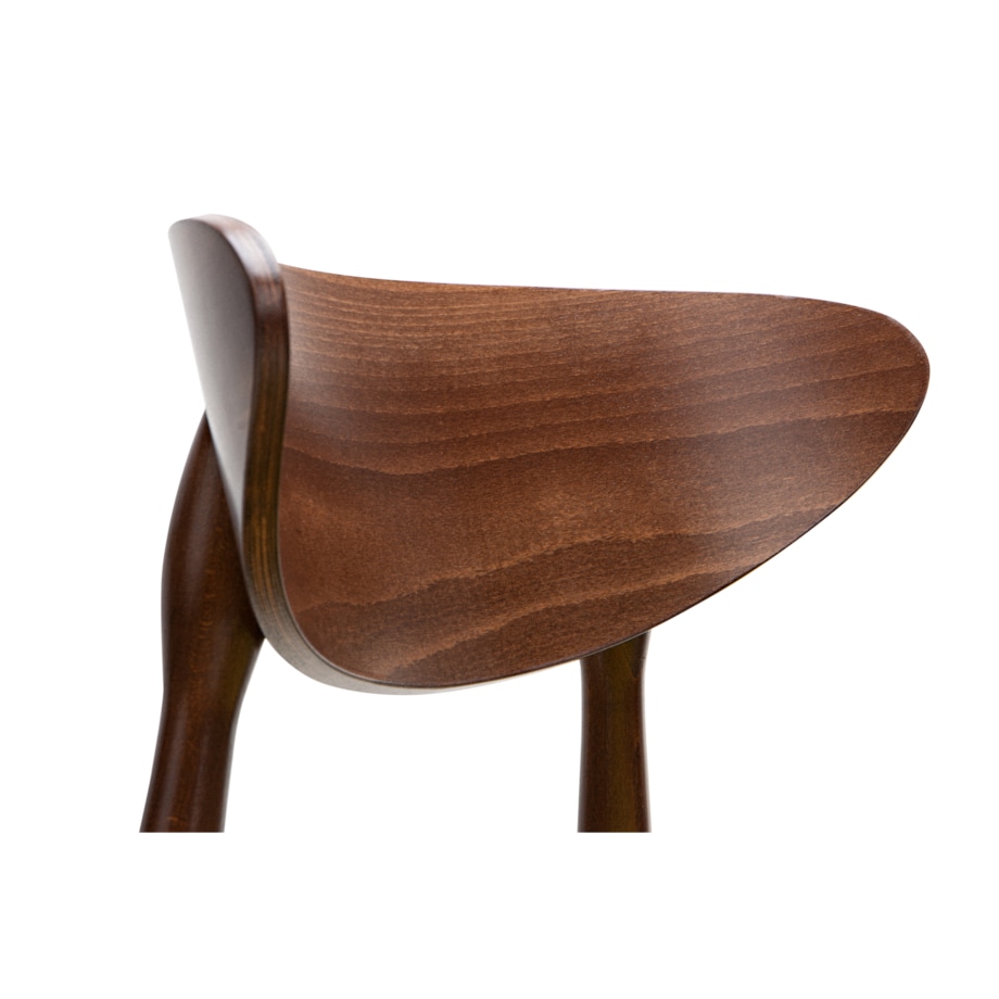 KONSIMO RABI drewniane krzesła 2 sztuki orzech zielony welur