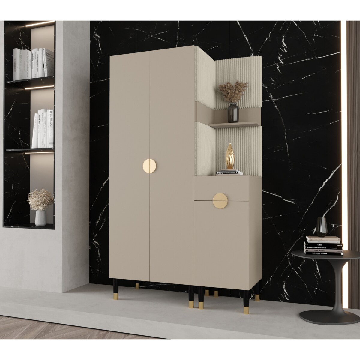 Garderoba do przedpokoju Abiks PALERMO 6 kaszmir+poso100