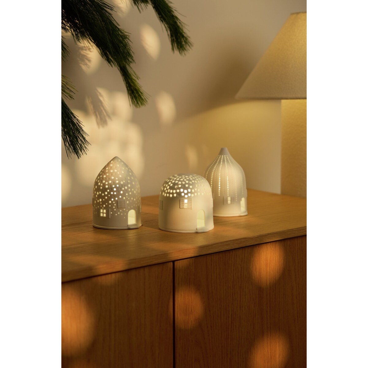 Lampion domek DOTS