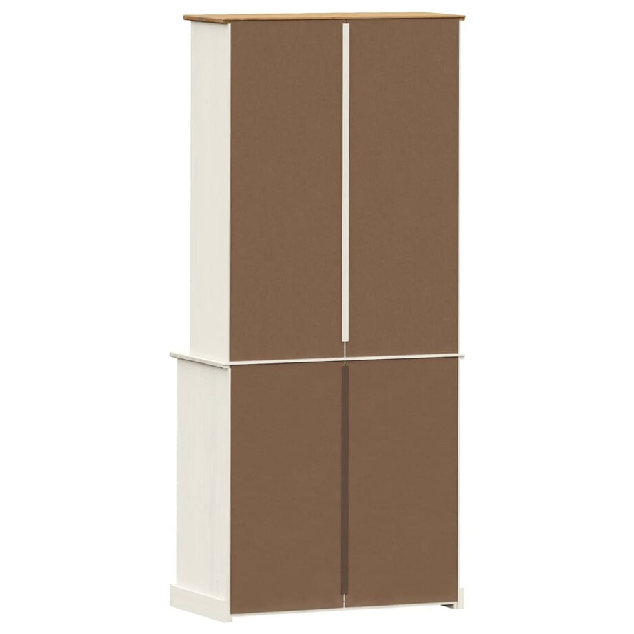 vidaXL Kredens VIGO, biały, 80x40x176 cm, lite drewno sosnowe