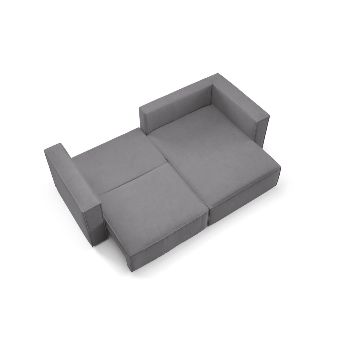 Narożnik KEYMON z funkcją spania welurowa tkanina Kolor: Gerra 70