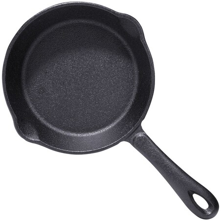 Patelnia Żeliwna Okrągła Talerz Żeliwny na Kuchenke Grill Ognisko 16 cm