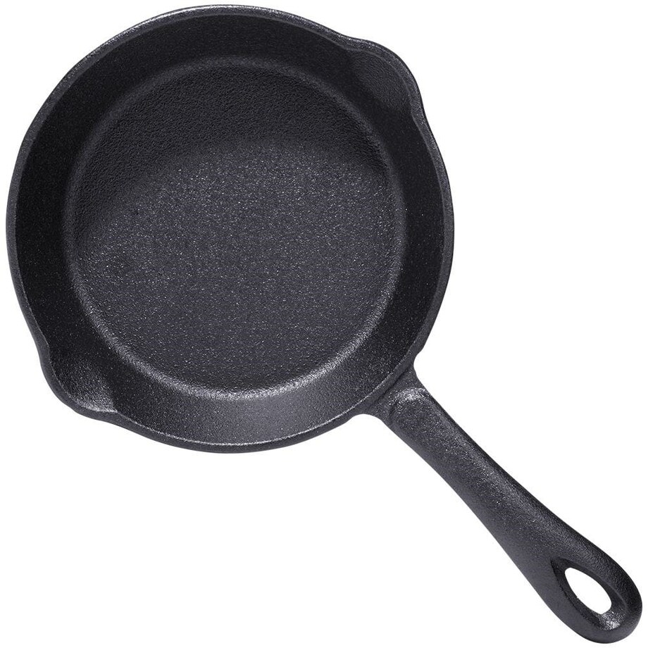 Patelnia Żeliwna Okrągła Talerz Żeliwny na Kuchenke Grill Ognisko 16 cm