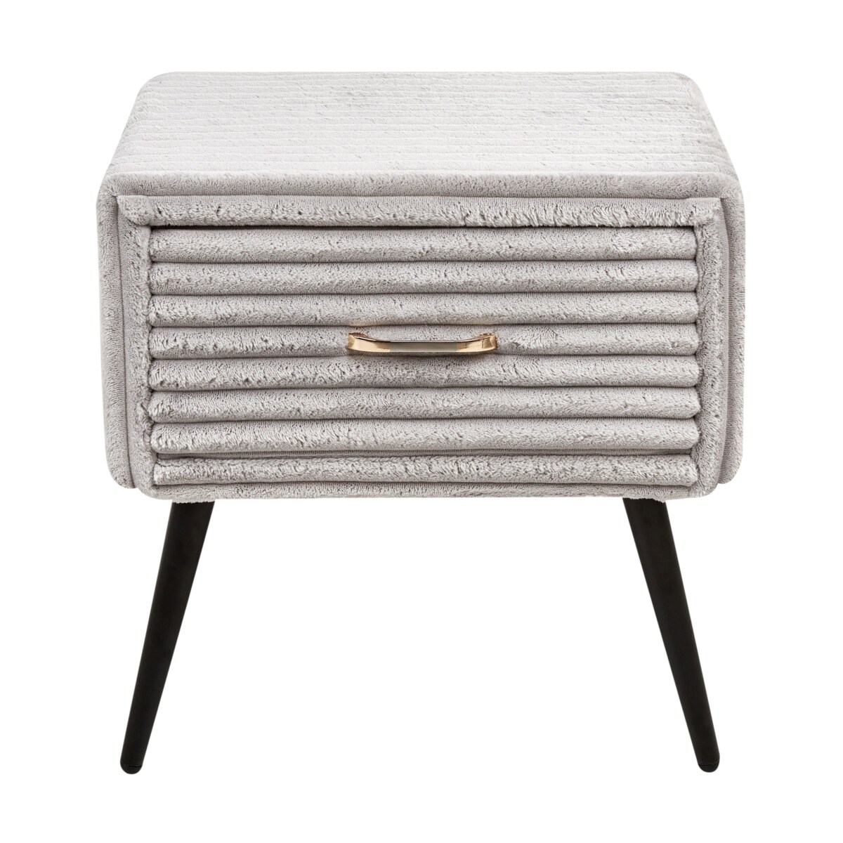 Szafka nocna FLAYAT Sztruks Jasnoszary