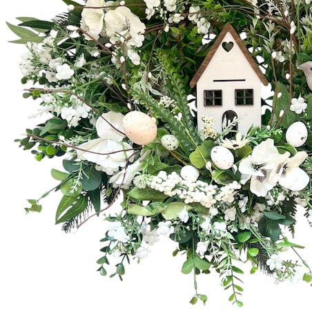 Wiosenny wianek ø 50 cm stroik wielkanocny XXL sarah