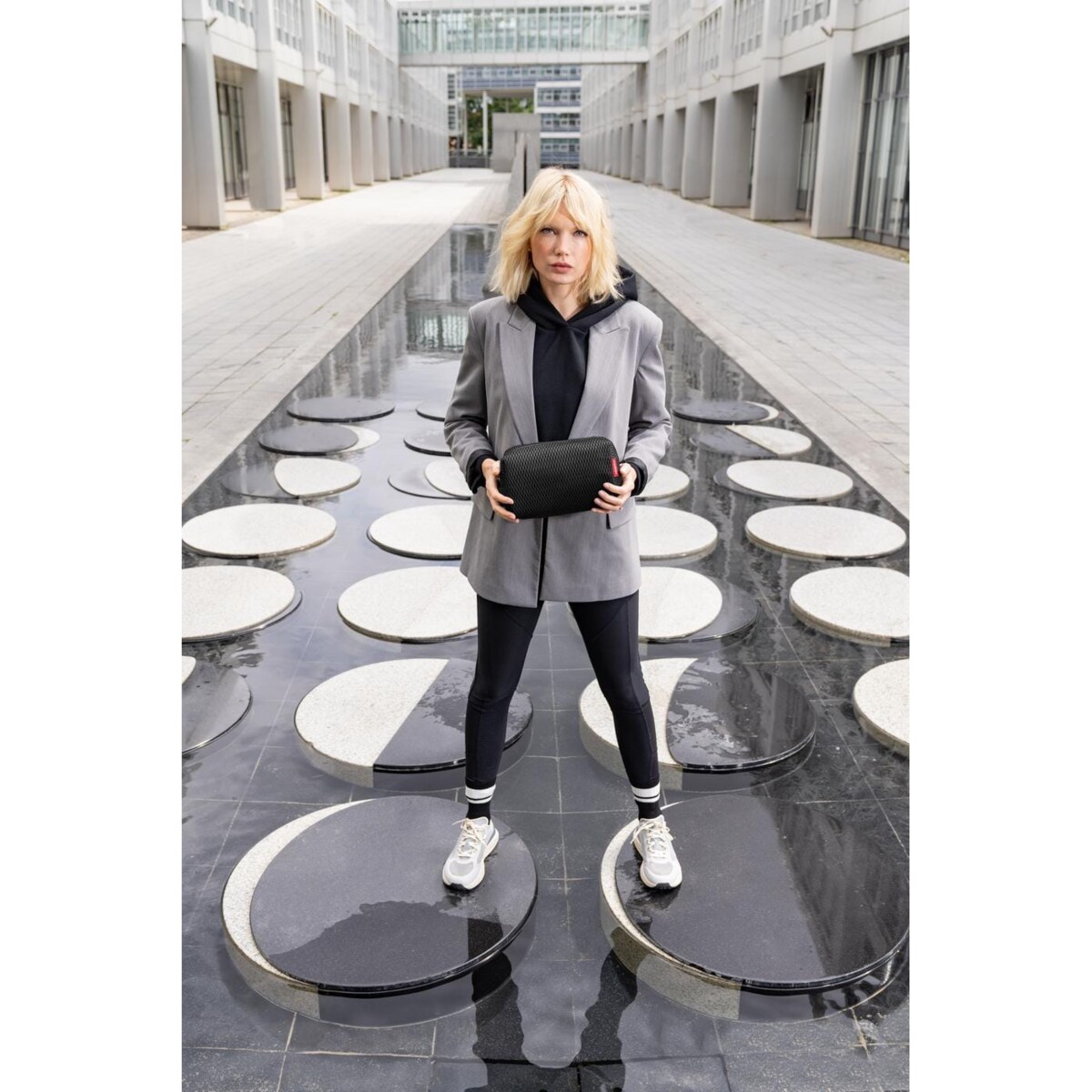 Kosmetyczka EXTRALITE COSMETIC, mesh black