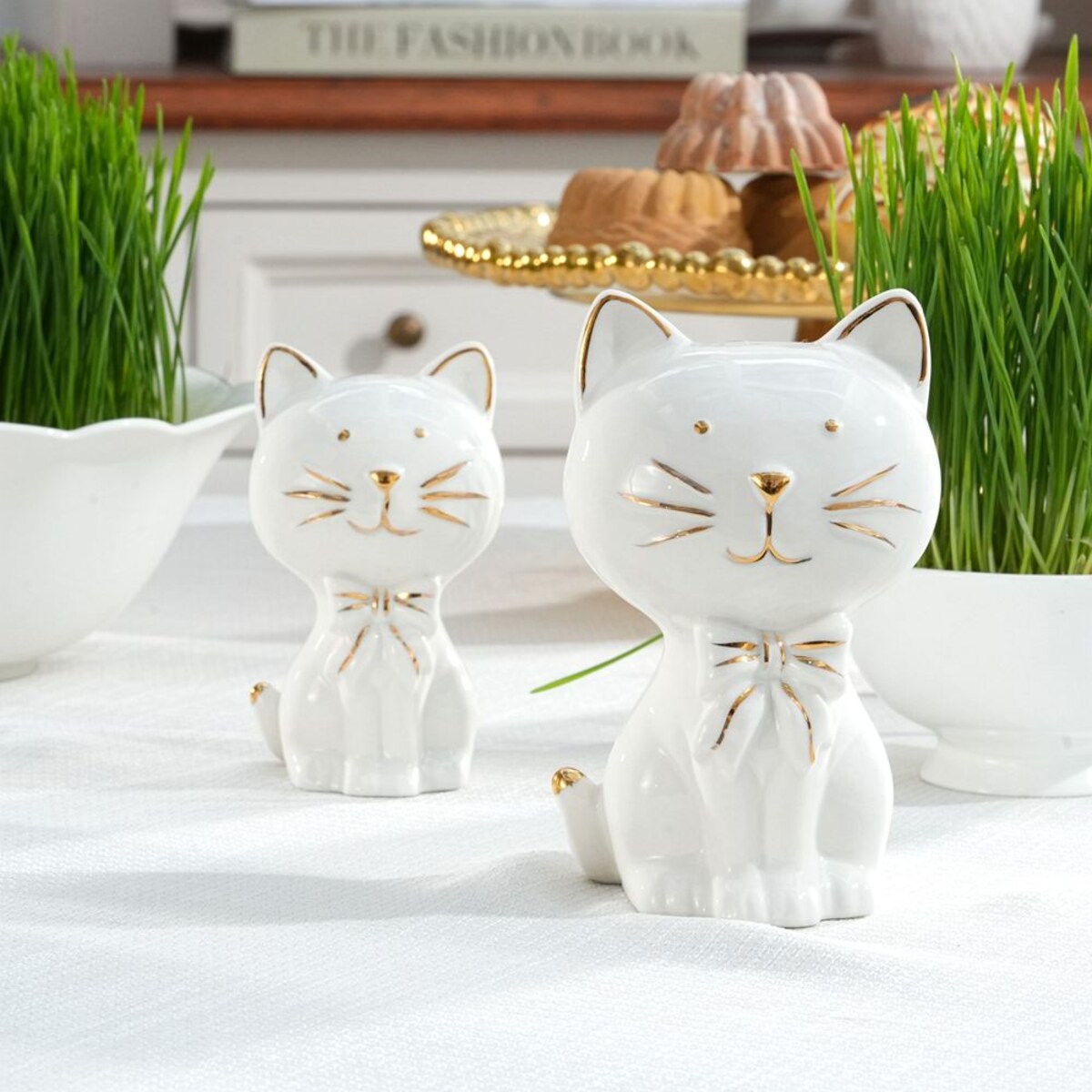 VILLA ITALIA Figurka kotek porcelanowy 13,5 cm KAROL