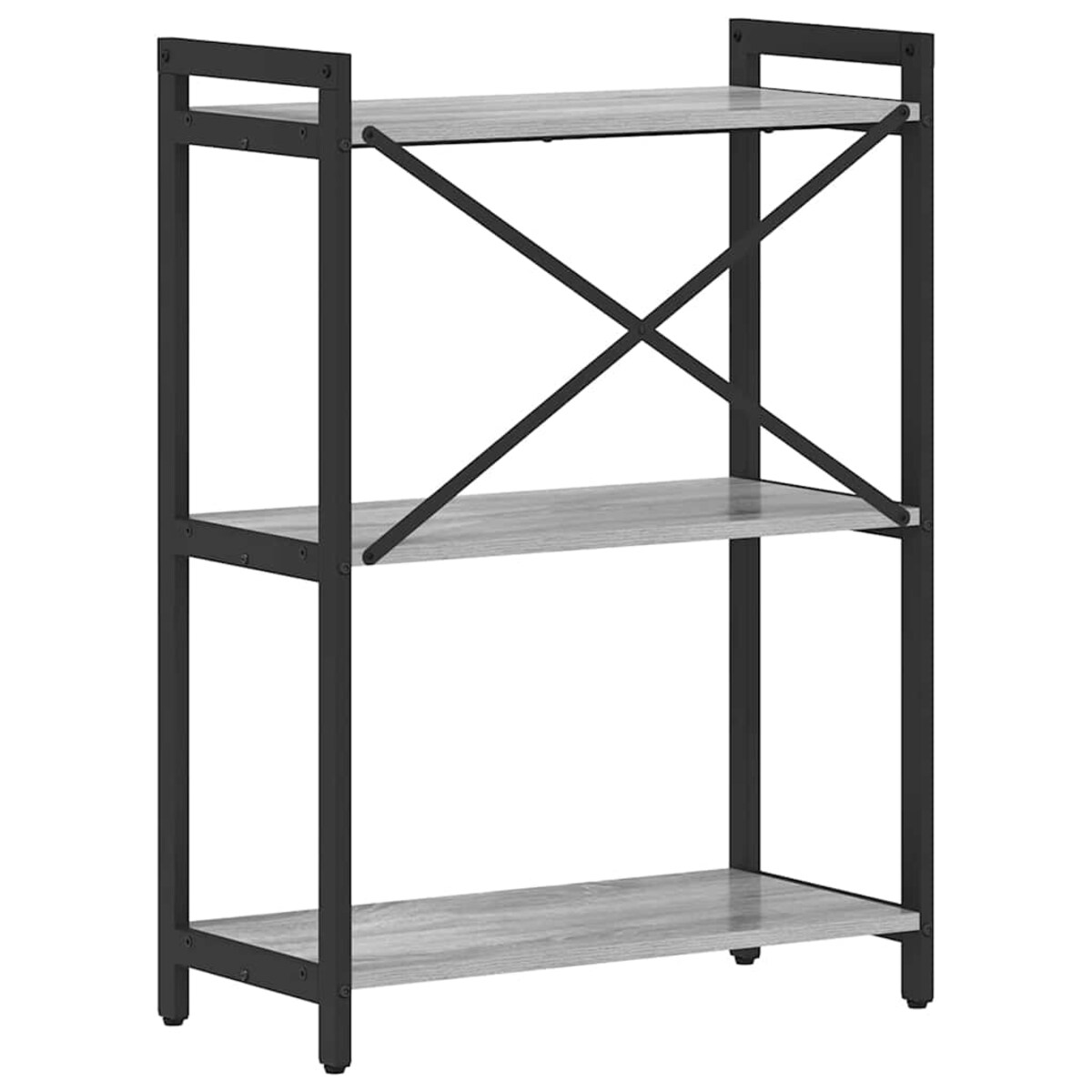 vidaXL Półka na książki Szary dąb sonoma 60 x 30 x 83 cm