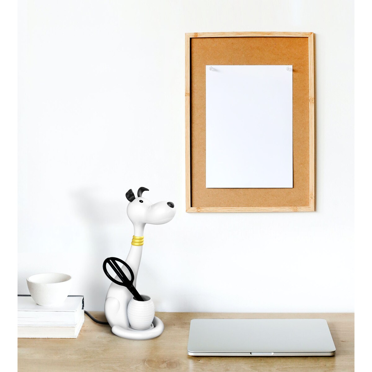 Lampka biurkowa K-BL1607 BIAŁY z serii PIESEK