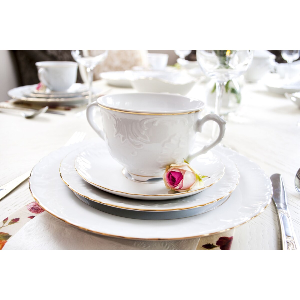 Bulionówka 330 ml Rococo Złota Linia 3604