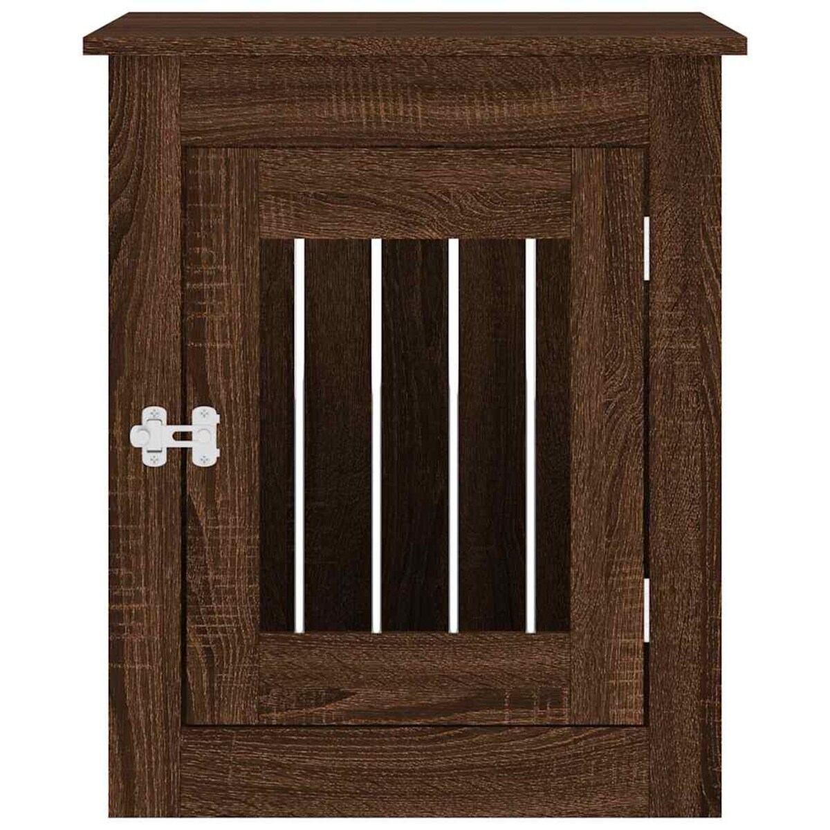 vidaXL Kojec dla psa, brązowy dąb, 55x75x65cm, materiał drewnopochodny