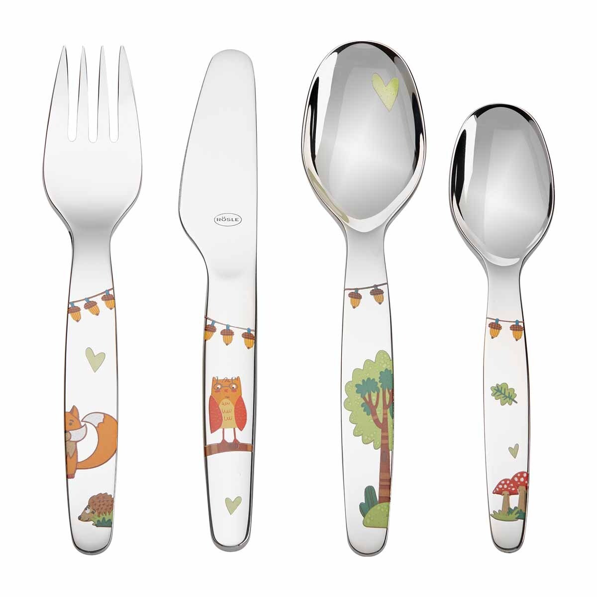 ROESLE - Zestaw 4cz. sztućców dla dzieci Waldfreu