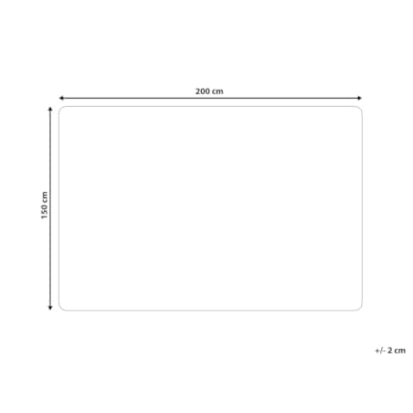 Narzuta na łóżko 150 x 200 cm biała KANDILLI