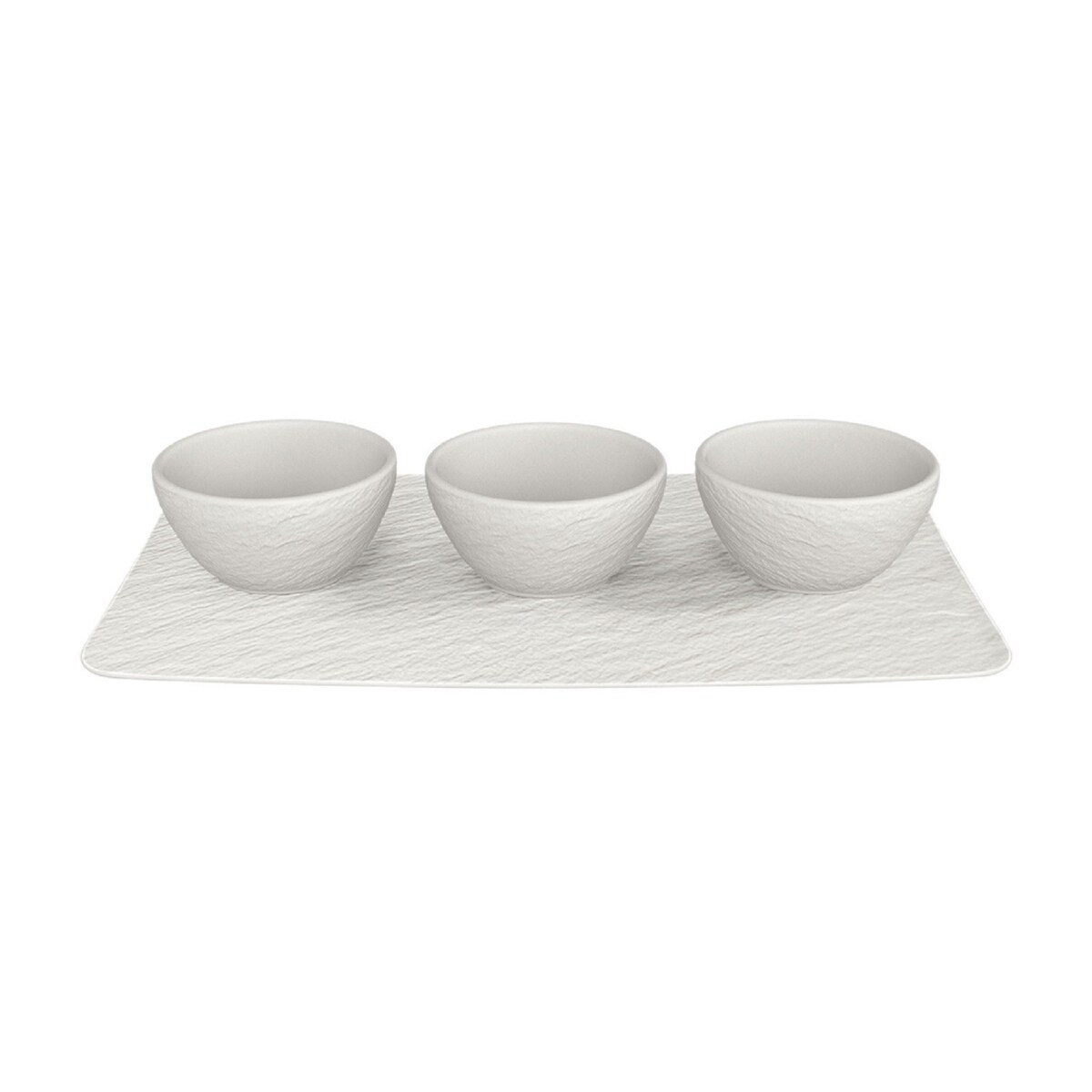 Zestaw 3 miseczek do dipów Manufacture Rock Blanc Villeroy & Boch