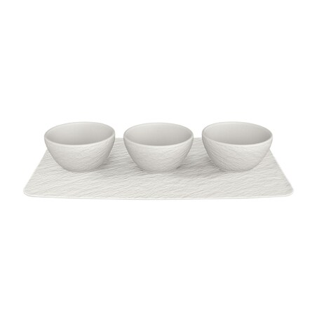 Zestaw 3 miseczek do dipów Manufacture Rock Blanc Villeroy & Boch