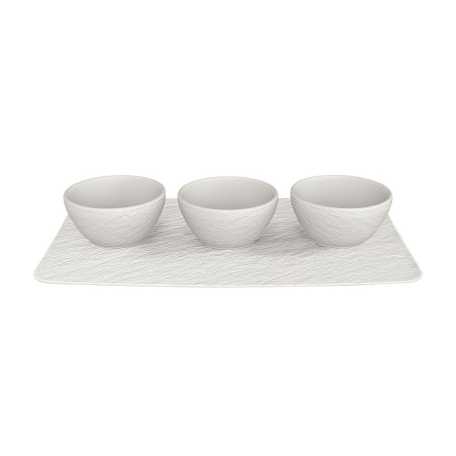 Zestaw 3 miseczek do dipów Manufacture Rock Blanc Villeroy & Boch
