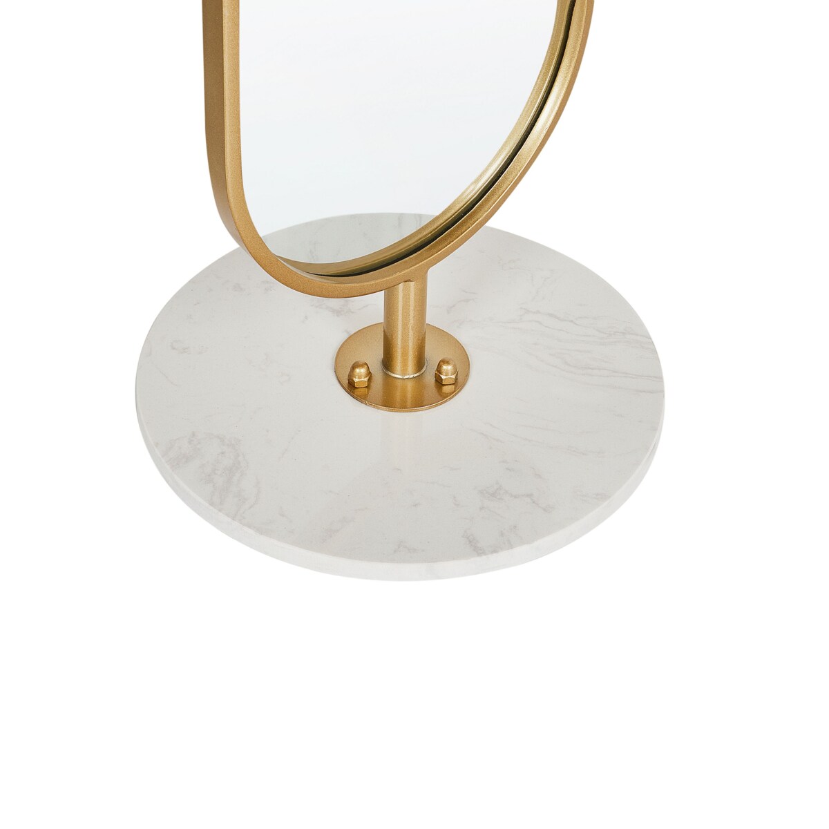 Wieszak stojący z lustrem złoty MOODY