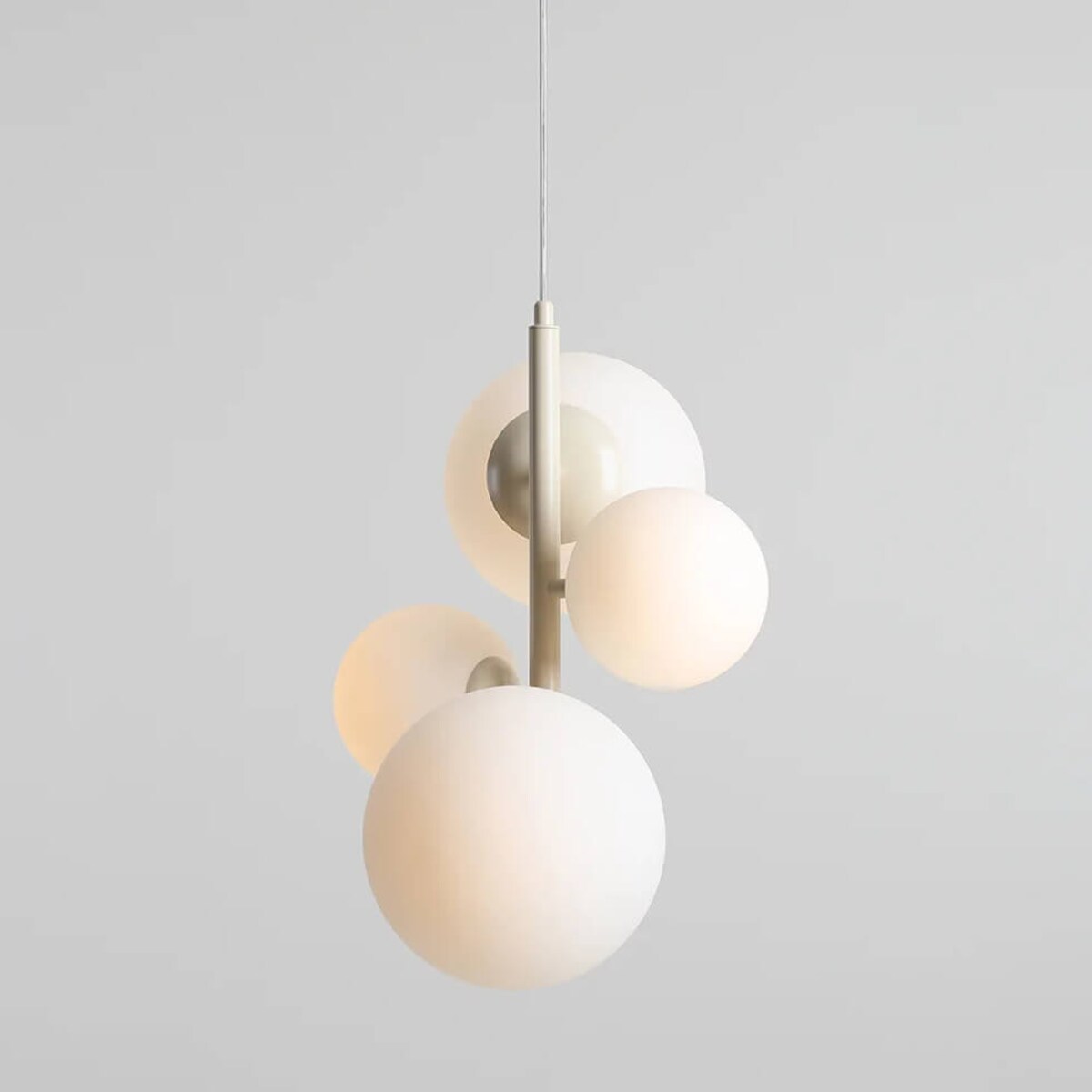 Wisząca lampa molekułowa Bloom 1091L9 Aldex kule ball białe kremowe