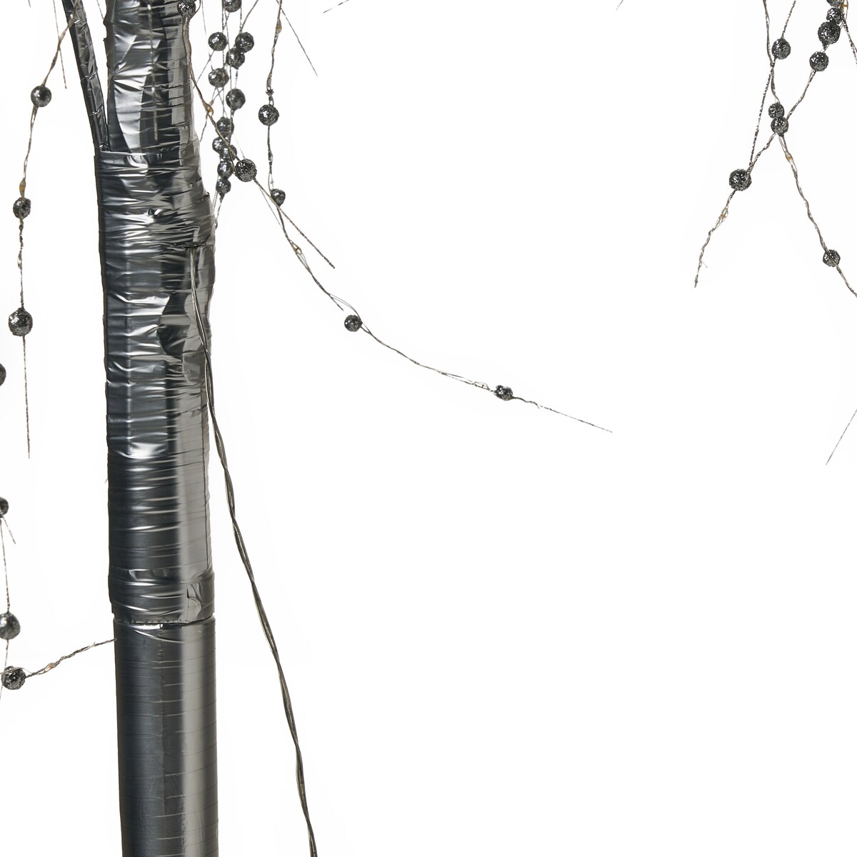 Dekoracja ogrodowa LED NILLAKA Drzewko 145 cm Srebrny