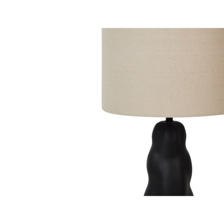 Lampa stołowa ceramiczna czarna VILAR