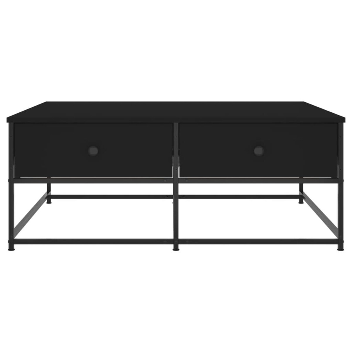 vidaXL Stolik kawowy, czarny, 100x99x40 cm, materiał drewnopochodny