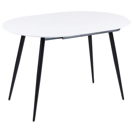 Stół do jadalni rozkładany STAVERTON Biały 120/160 cm 80 cm