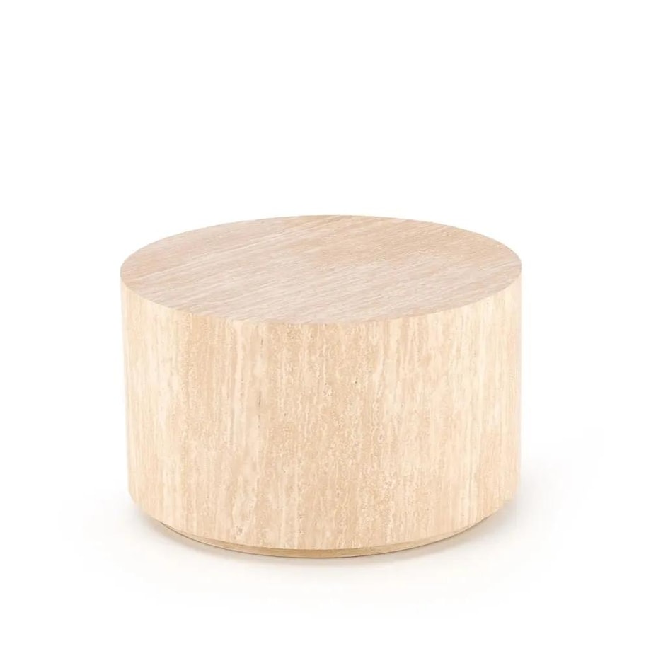 Stolik kawowy TRAVERTINO okrągły 60x60 trawertyn