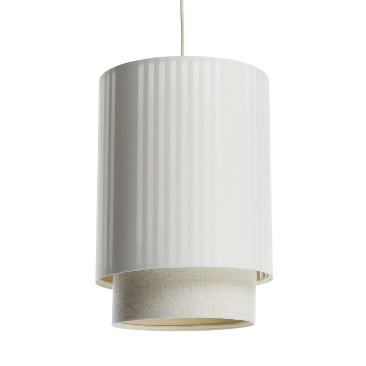 Lampa wisząca DUO LAMI LINE 25 biała/kremowa