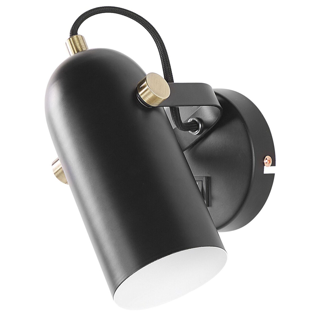 Lampa spot metalowa czarna TYRIA