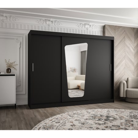 Szafa przesuwna MOKA 250 czarny