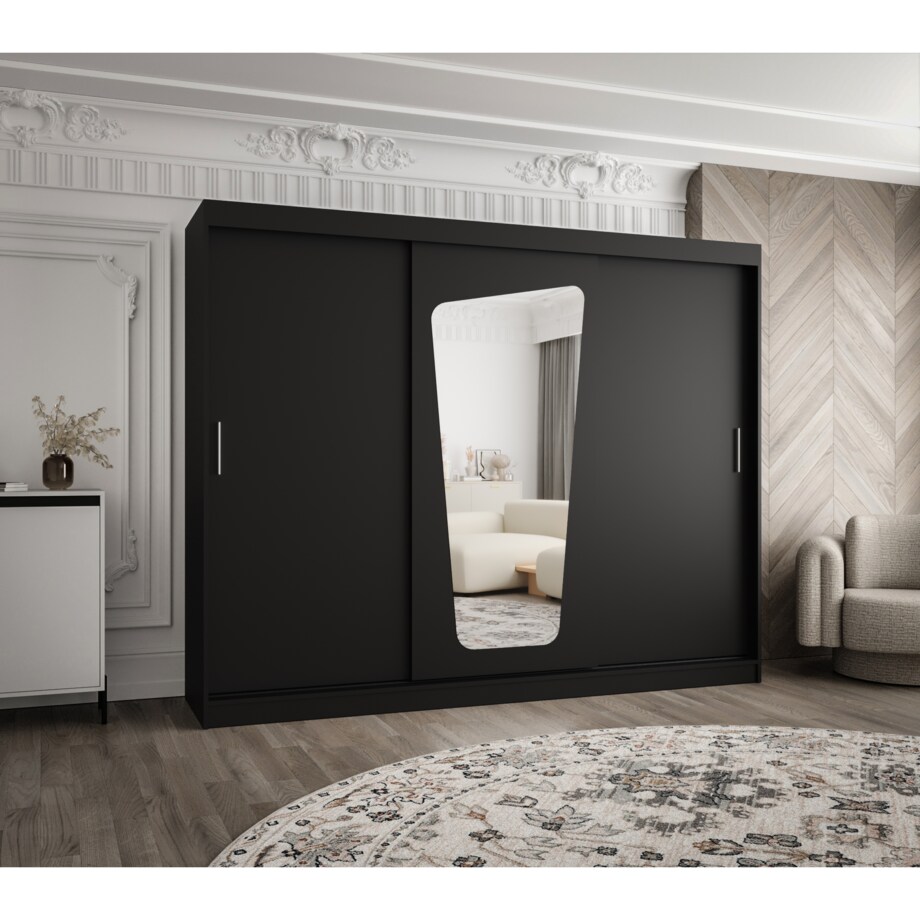 Szafa przesuwna MOKA 250 czarny