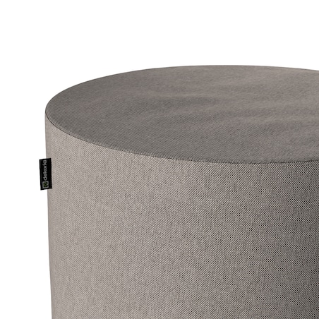 Puf Barrel, beżowo-szary, ø40, wys. 40 cm, Etna
