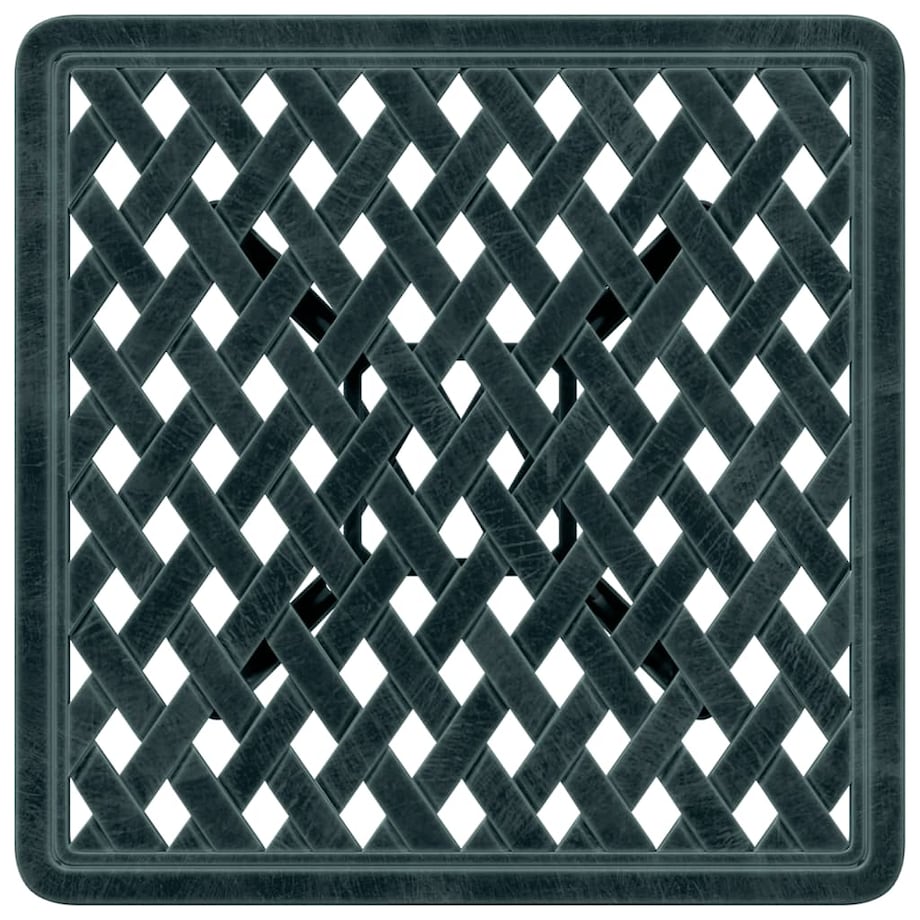 vidaXL Stolik ogrodowy, zielony, 53x53x53 cm, odlewane aluminium