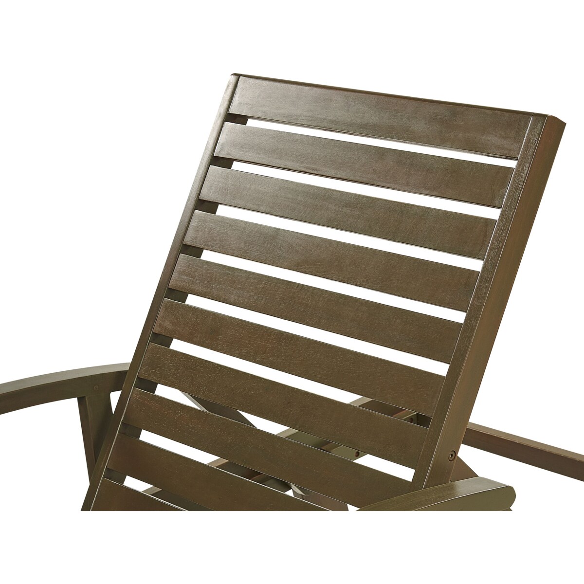 Leżak ogrodowy drewno akacjowe z poduszką czerwoną AMATNEA