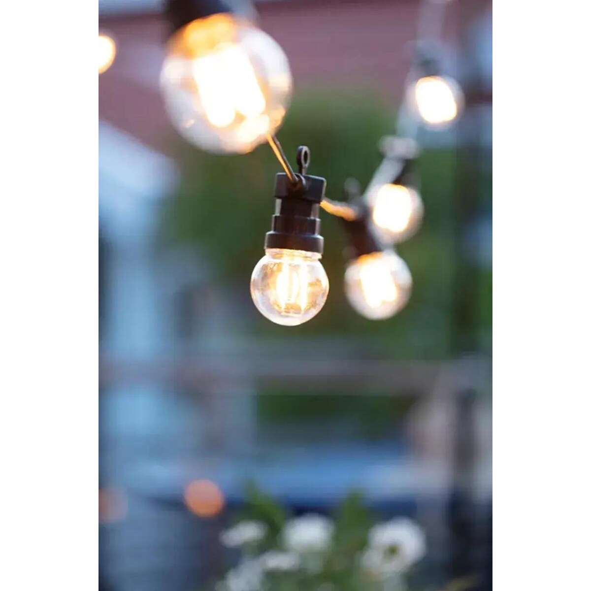 Ogrodowa girlanda świetlna LED 2,4W 5,5m łańcuch czarny