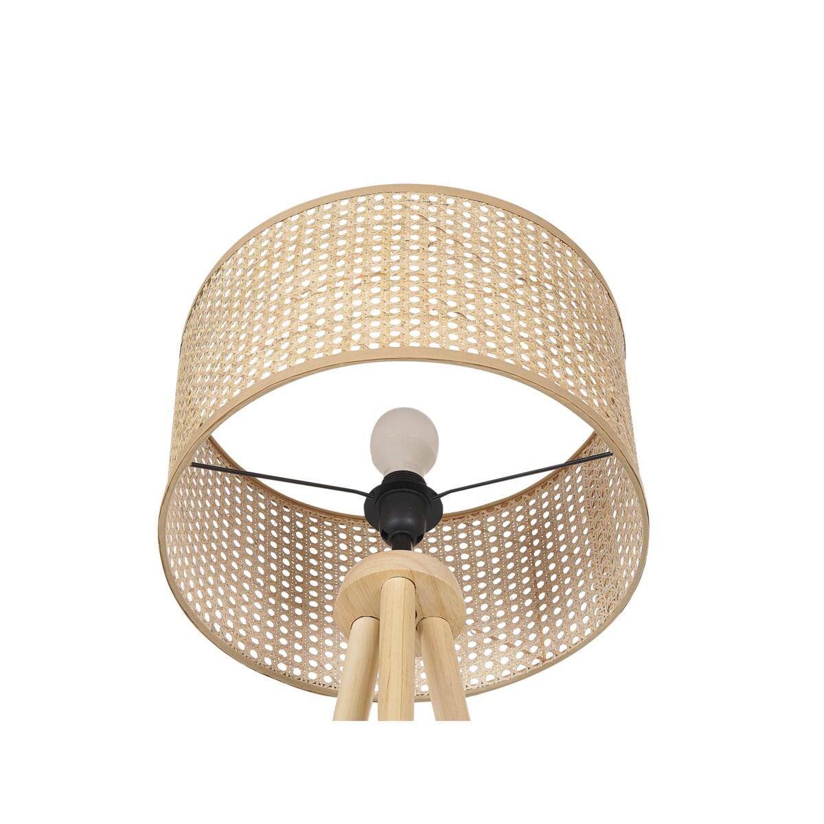 Lampa podłogowa rattanowa naturalna PENTON