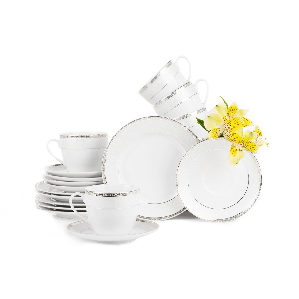 Serwis herbaciany 6os. (12el.) AGAWA PLATIN