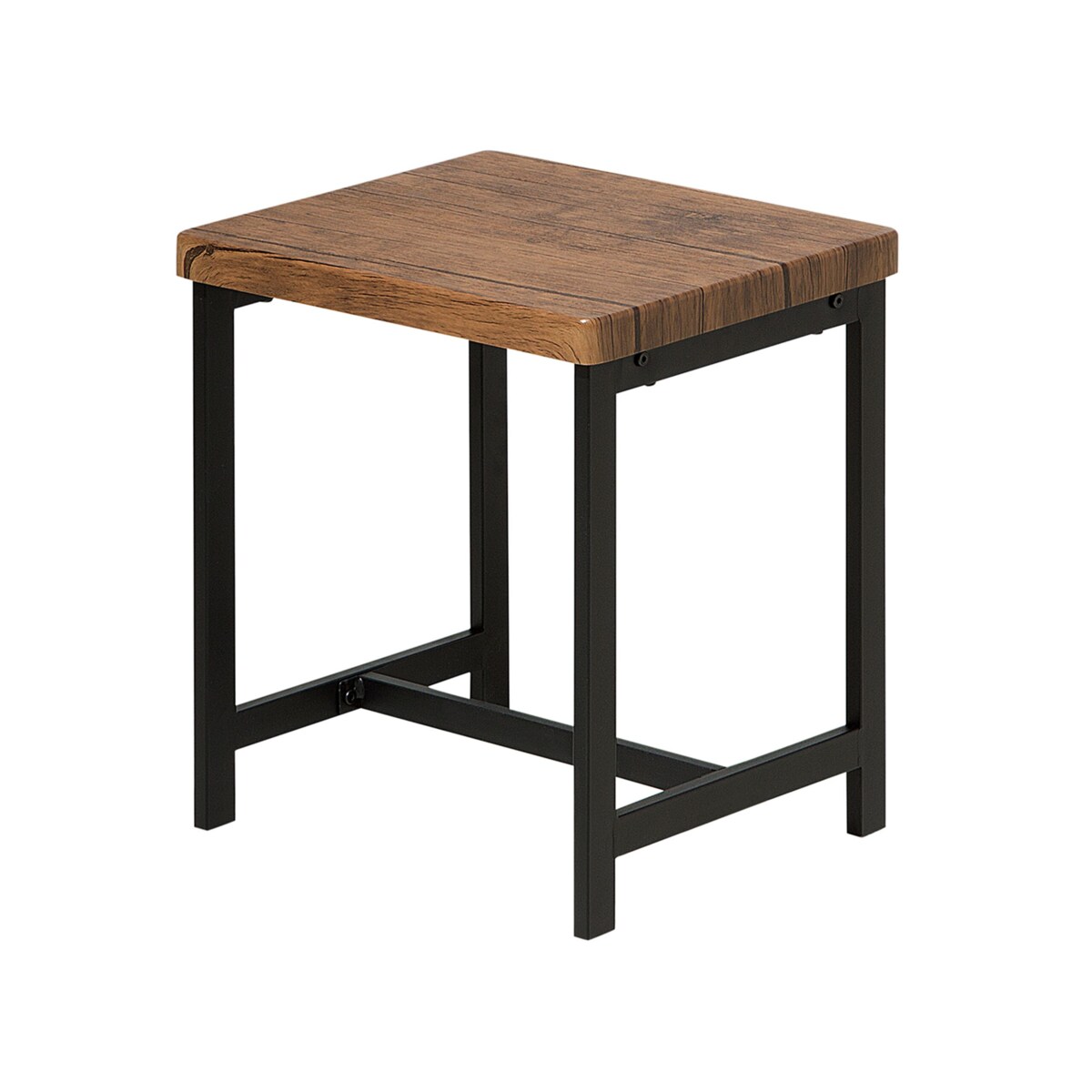 Zestaw do jadalni stół i 4 krzesła ciemne drewno z czarnym ARLINGTON