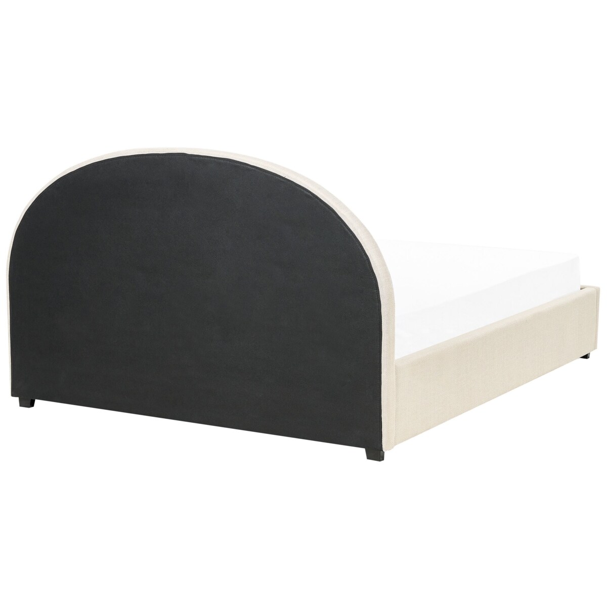 Łóżko z pojemnikiem tapicerowane 180 x 200 cm beżowe VAUCLUSE