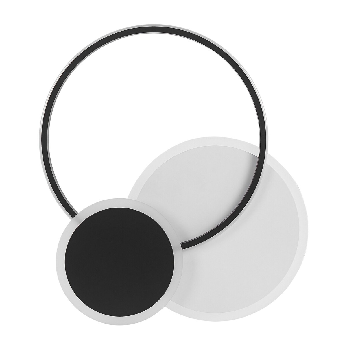 Lampa sufitowa LED metalowa czarno-biała ZAMI