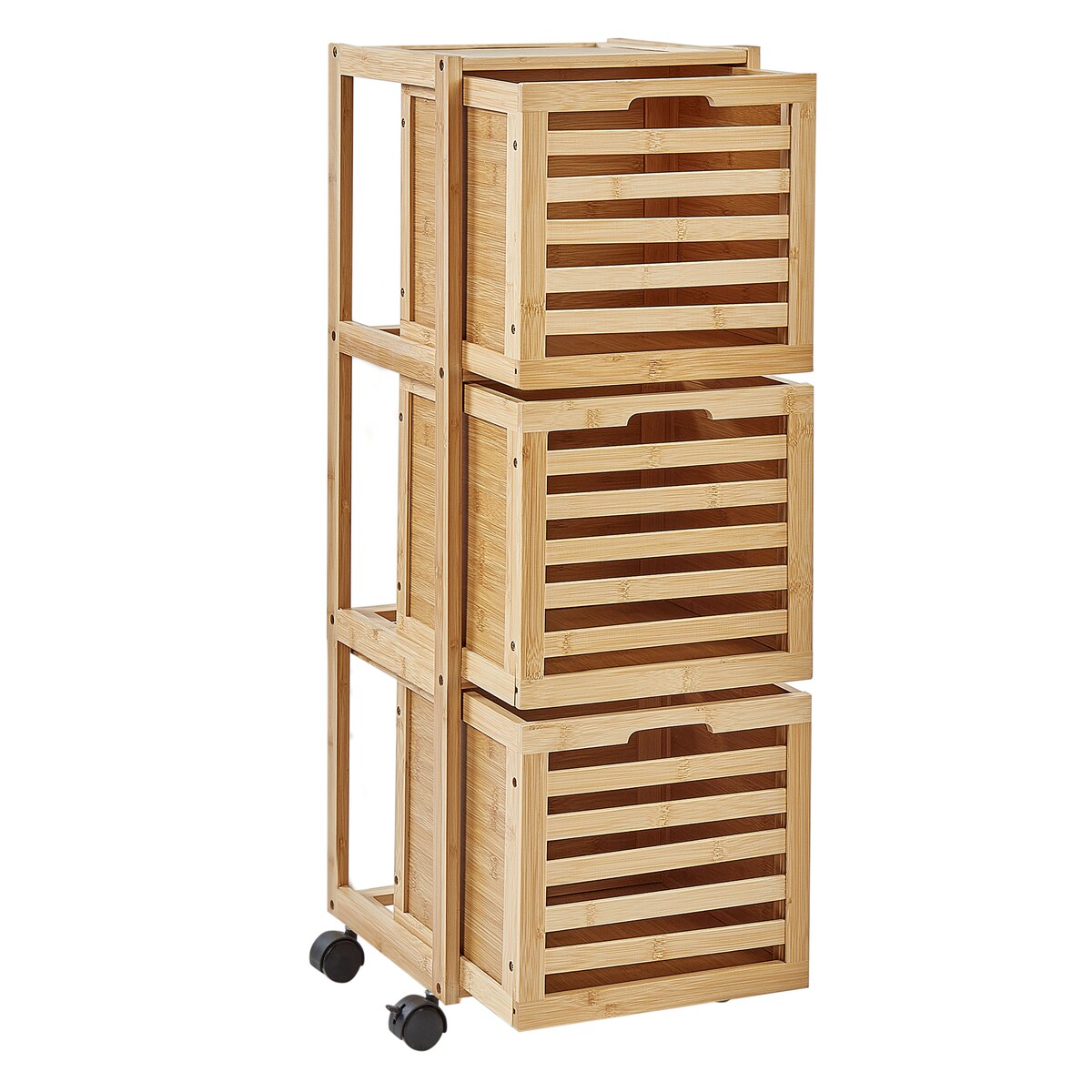 Szafka łazienkowa SHAWNEE Bambus 32 cm Jasnobrązowy