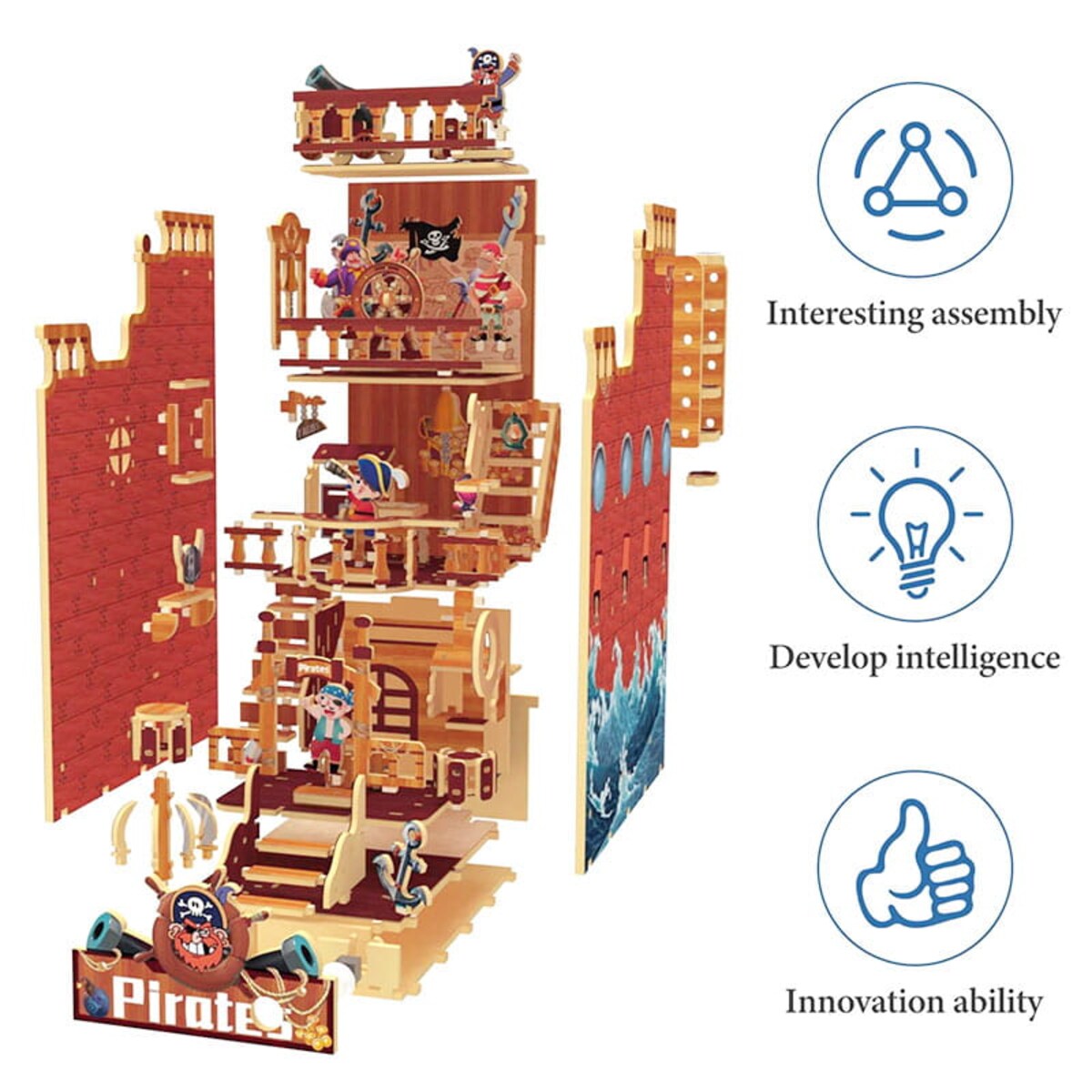 Miniaturowy domek Book Nook - Wyspa Piratów