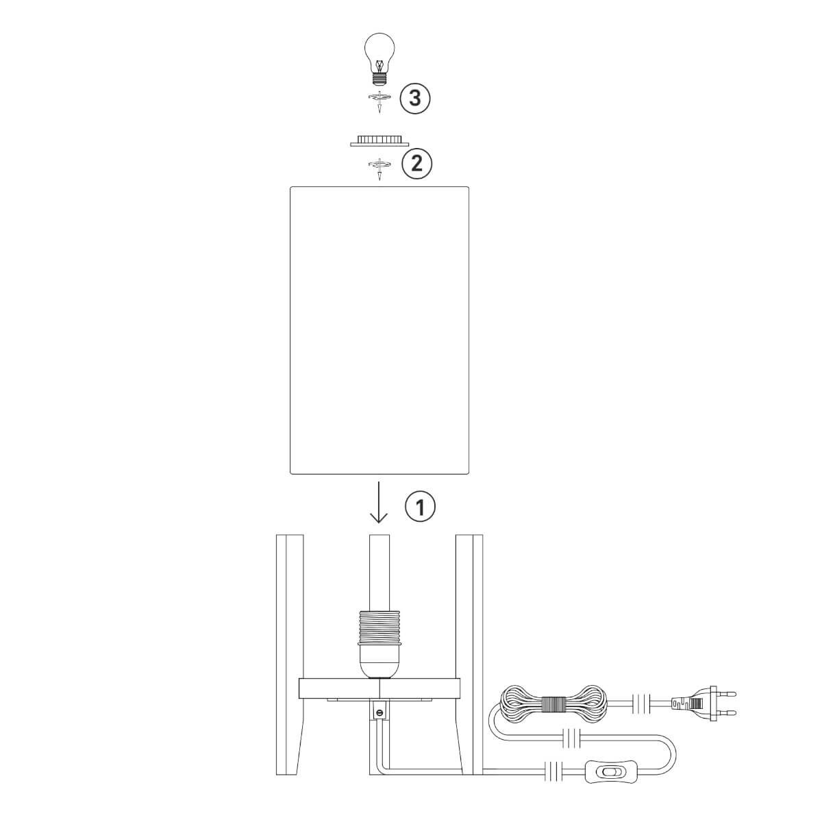 Drewniana lampa stołowa z abażurem Eruca 108760 Markslojd beżowa