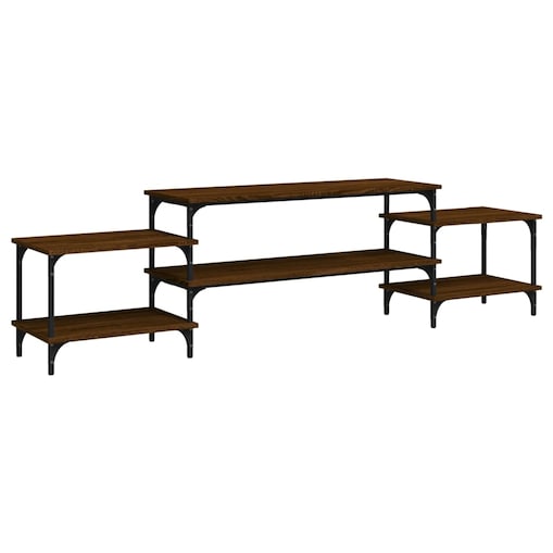 vidaXL Szafka pod TV, brązowy dąb, 197x35x52 cm