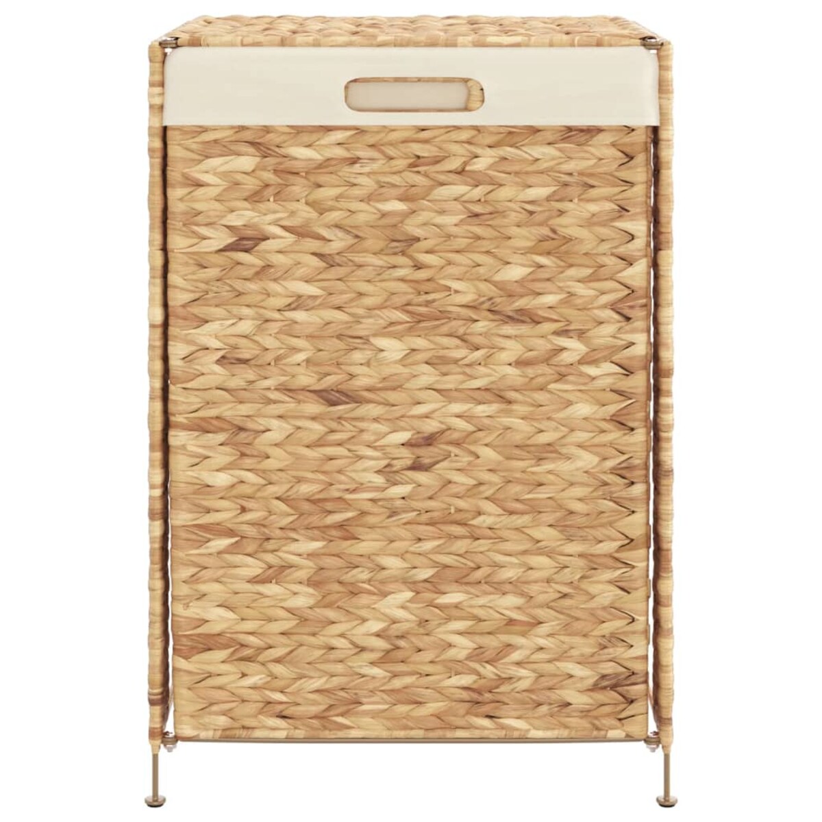 vidaXL Kosz na pranie, 44x34x64 cm, hiacynt wodny