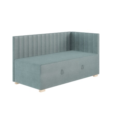 Mesonica Łóżko Snugi, linie błękitne, 90x200, Prawostronne