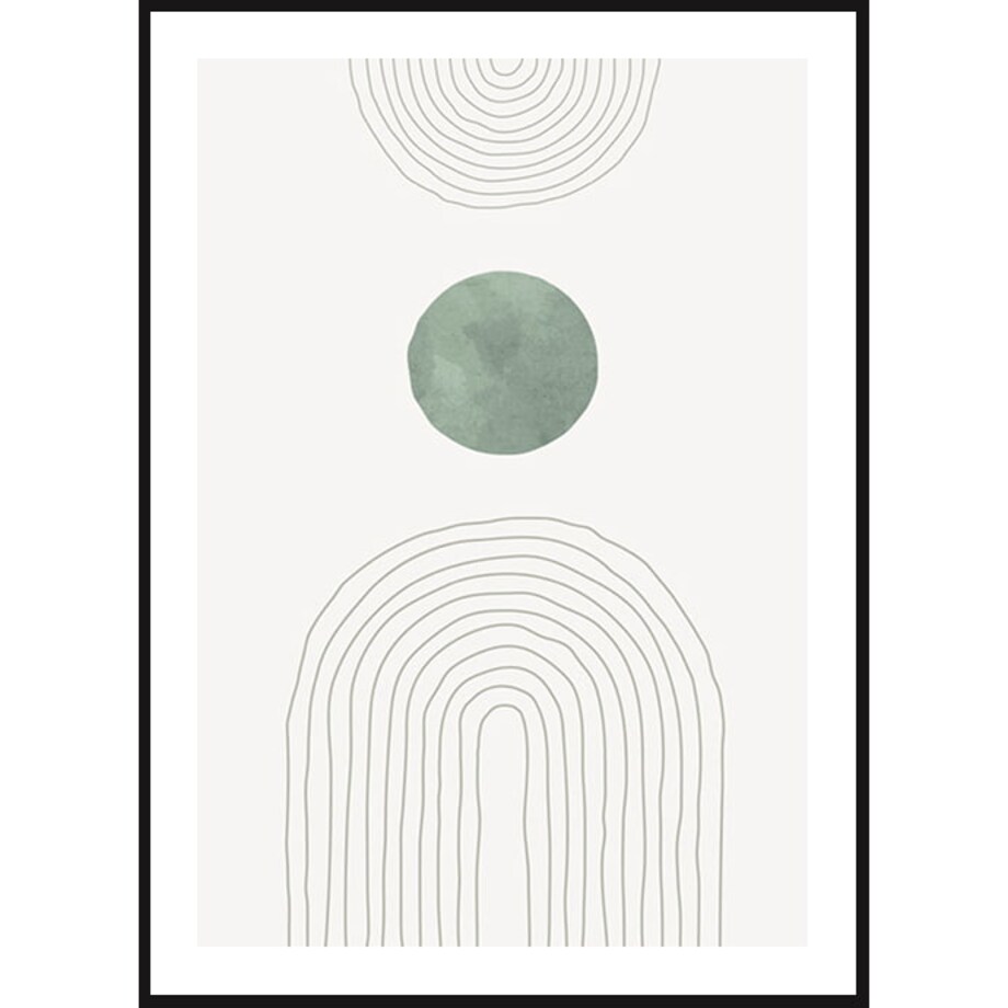 Poster Story, Plakat, Obraz - Zielony Łuk No1, wymiary 50 x 70 cm